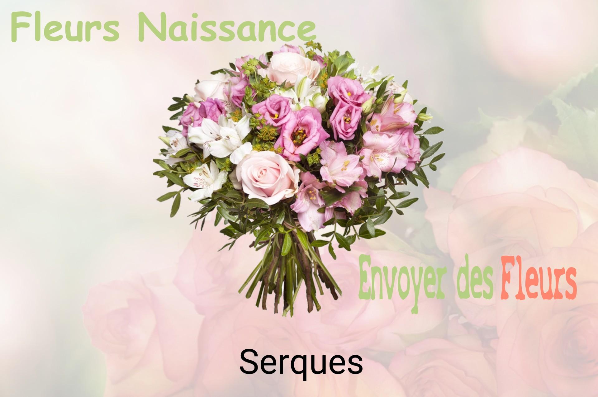 Bouquet de fleurs de naissance livré à Serques